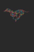 Whippet Notebook 'Word Cloud' - Gift for Whippet Lovers - Whippet Journal