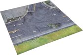 The Walking Dead: All Out War - Deluxe Gaming Mat - Atlanta Suburbs