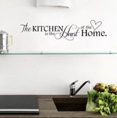 Muursticker Tekst / Muurtekst Keuken - The Kitchen Is The Heart of The Home