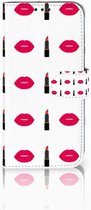 Honor 10 Lite Bookcase Hoesje Design Lipstick Kiss