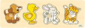 Goki 4-delige dieren puzzel
