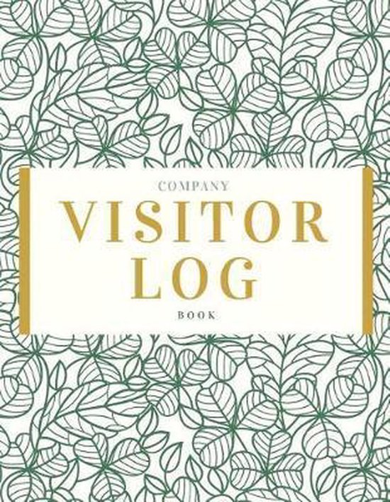 Company Visitor Log Book 9781098817374 Trendy Visitor Designs
