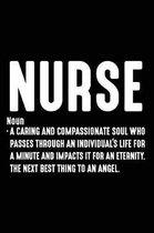 Nurse Noun A Caring And Compassionate Soul Who Passes Through An Individual's Life For A Minute And Impacts It For An Eternity. The Next Best Thing To An Angel.