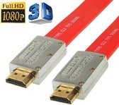 HDMI naar HDMI 19Pin Kabel, 1.4 Versie, ondersteunt Ethernet, 3D, HD TV / XBOX 360 / PS3 etc, Lengte: 1 meter (Verguld)
