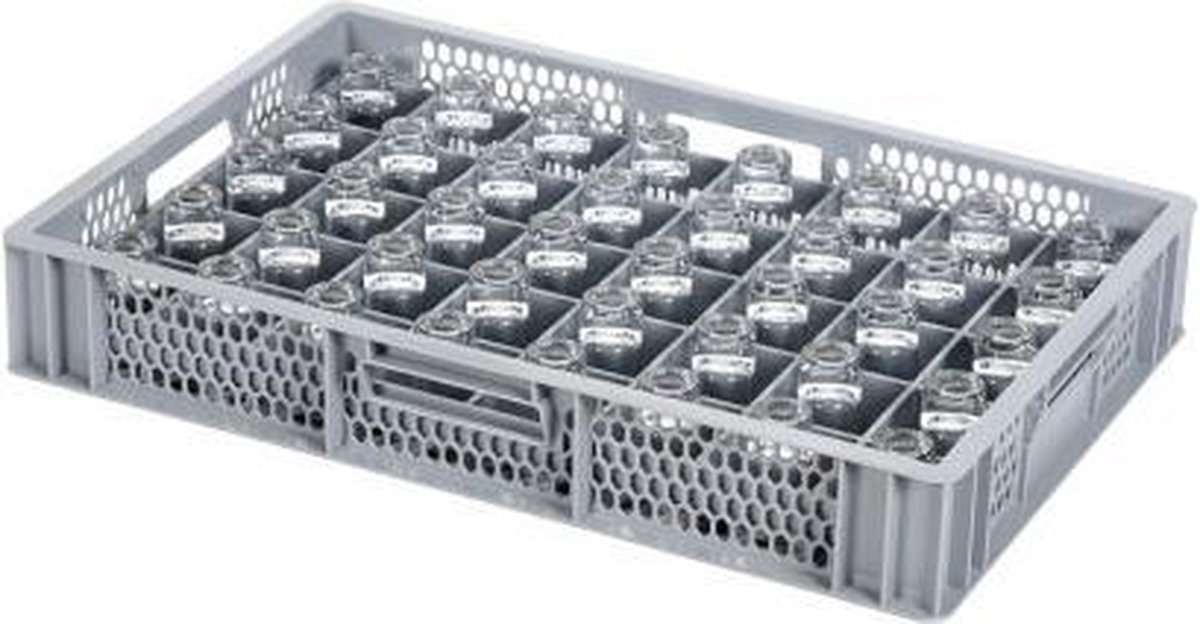 Glaskrat - Glazenkrat voor 40 glazen - max. glashoogte 72 mm - max. Ø 65 mm