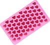 Ijsblokjes mal | siliconen vorm | hartjes | 55 ijshartjes | roze