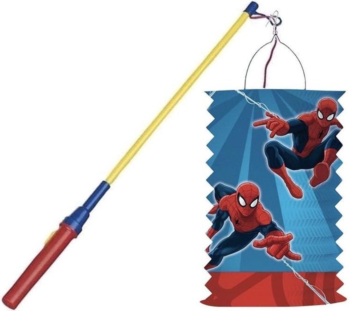 Lanterne à tirer Marvel Spiderman 28 cm avec bâton de lanterne