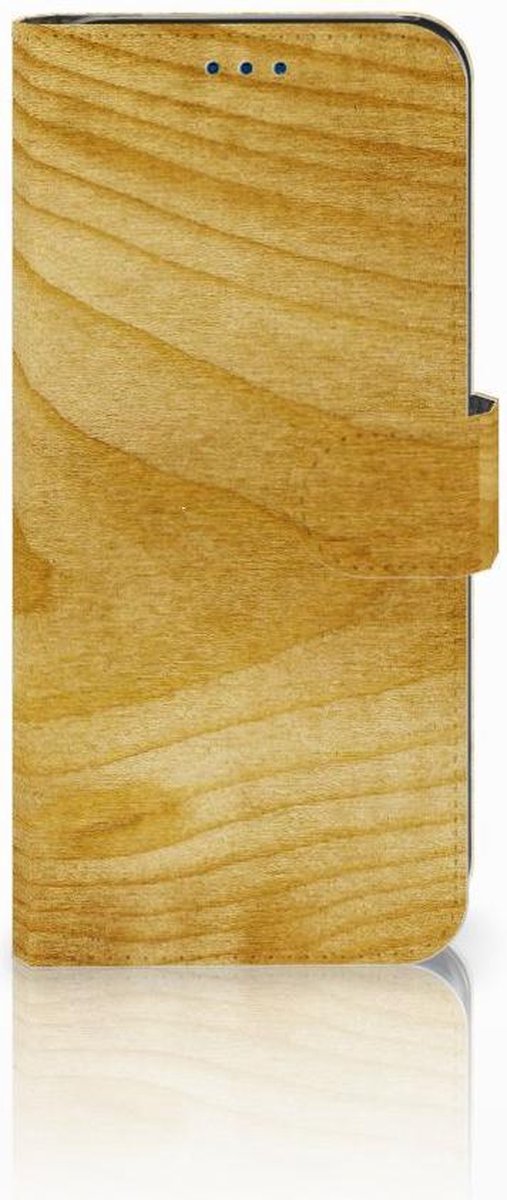 Samsung Galaxy S8 Book Style Case Licht Hout