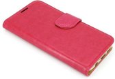 Xssive Hoesje voor LG Stylo 2 - Book Case - geschikt voor pasjes - pink
