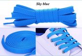 Les lacets | plat | 100 cm | bleu ciel
