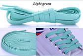 Schoenveters | plat | 100cm | mint groen