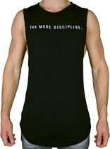 The More Discipline Cut Off Shirt Stretch | Zwart (S) - Disciplined Sports