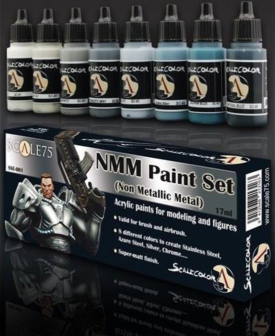 Afbeelding van het spel NMM Paint Set Steel - 8 kleuren - 17ml - SSE-001