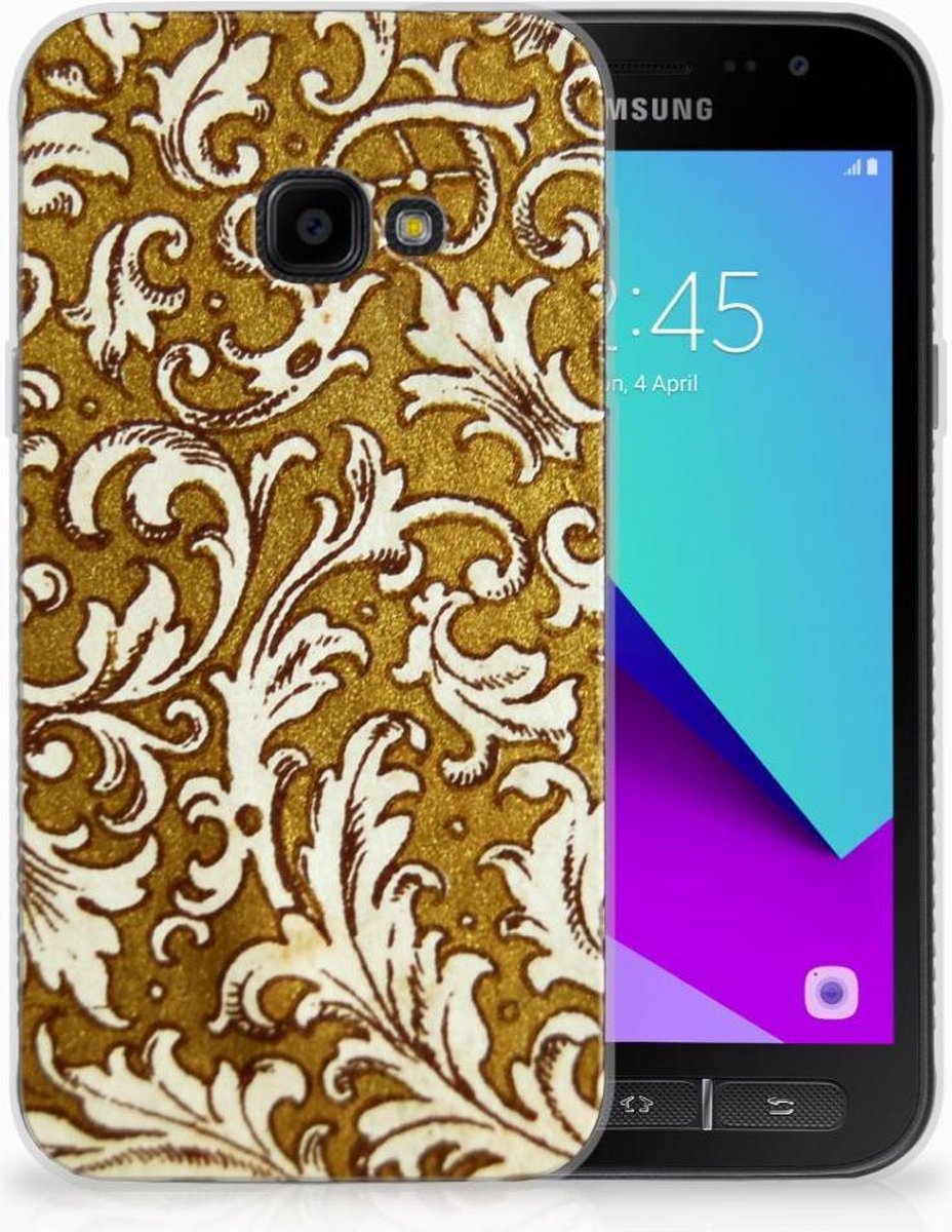 Siliconen Hoesje Samsung Galaxy Xcover 4 | Xcover 4s Barok Goud