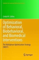 Statistics for Social and Behavioral Sciences- Optimization of Behavioral, Biobehavioral, and Biomedical Interventions