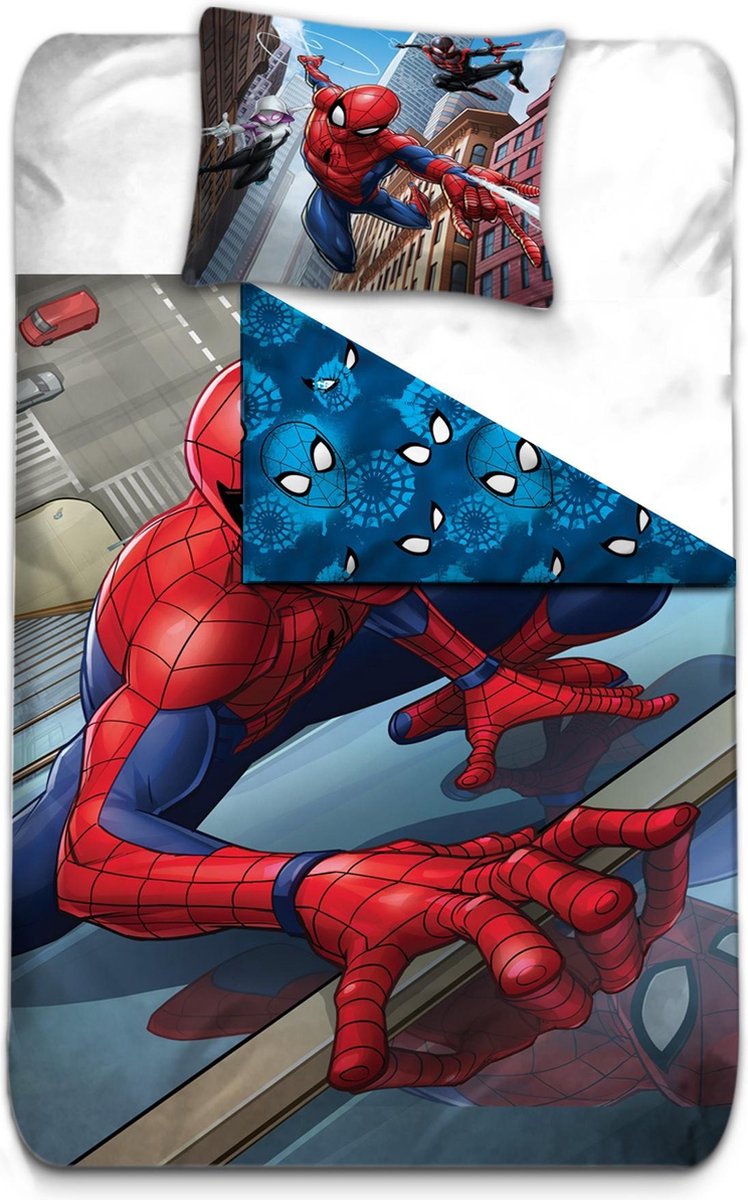 Spider-Man Climber - Dekbedovertrek - Eenpersoons - 140 x 200 cm - Multi - Spider-Man