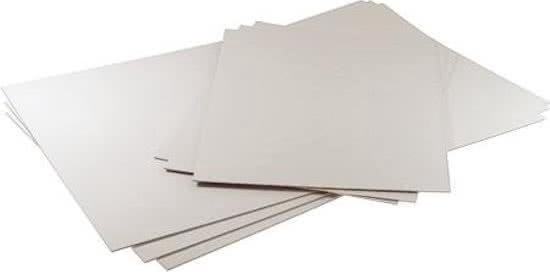 Panneau arrière 10.2x15.2cm avec surface résistante aux archives (25 pièces)