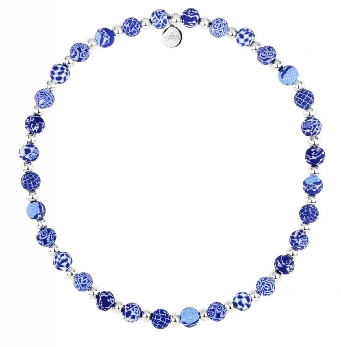 Nenalina Edelweiss kraal, glanzend, gedeeltelijk geoxideerd, 925 sterling zilver, ook voor alle kralenarmbanden en halskettingen, 719127-000, Sterling zilver, Geen edelsteen