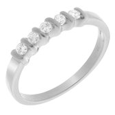 Orphelia RD-33217/1/56 - Ring - Witgoud 18 Karaat - Diamant 0.20 ct