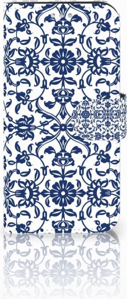 Samsung Galaxy S7 Hoesje Flower Blue