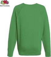 Fruit of the Loom sweater - ronde hals - maat L - heren - Kleur Kelly Green