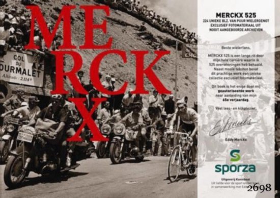 Cover van het boek 'Merckx 525' van Karl Vannieuwkerke