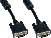 Cables Direct 5m SVGA VGA kabel VGA (D-Sub) Zwart, Chroom