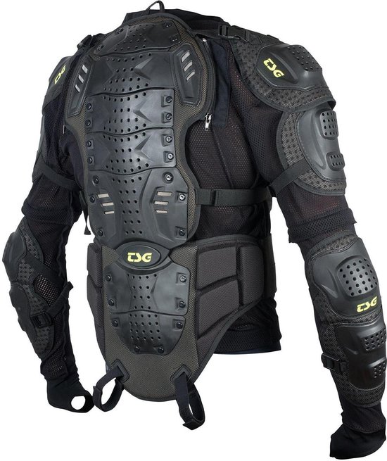 TSG Trailfox Backbone Protector Jacket, zwart Maat M - TSG
