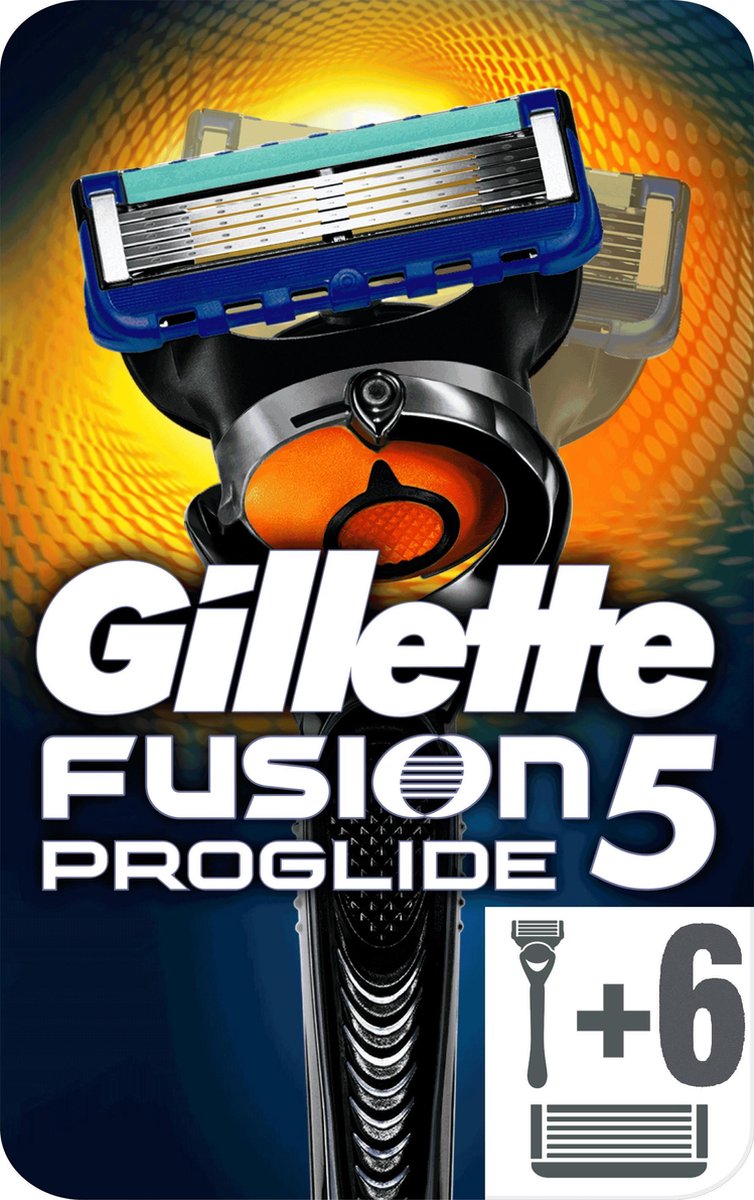 Gillette Fusion 5 ProGlide Met FlexBall Technologie + 6 Scheermesjes Mannen | bol.com
