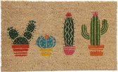 Puckator kokos deurmat Cactus - 76x36 cm