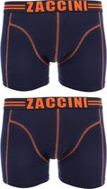 Zaccini - 2-Pack Boxershorts - Navy - Oranje