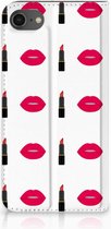 Wallet Case iPhone SE (2020/2022) | 7/8 Hoesje Lipstick Kiss