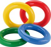 Luchtgevulde ringen| Werpringen | 4 Ringen| Ledra | Set van 4 stuks | Gymringen
