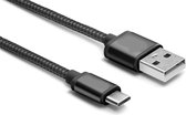 Gebra USB-C kabel USB Type C Oplaad en Data kabel naar USB A - 1 meter - Zwart
