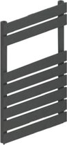Handdoekradiator verticaal staal mat antraciet 79x60cm 467 watt - Eastbrook Addington type 10