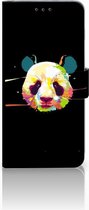 Geschikt voor Samsung Galaxy S10 Plus Bookcover hoesje Panda Color