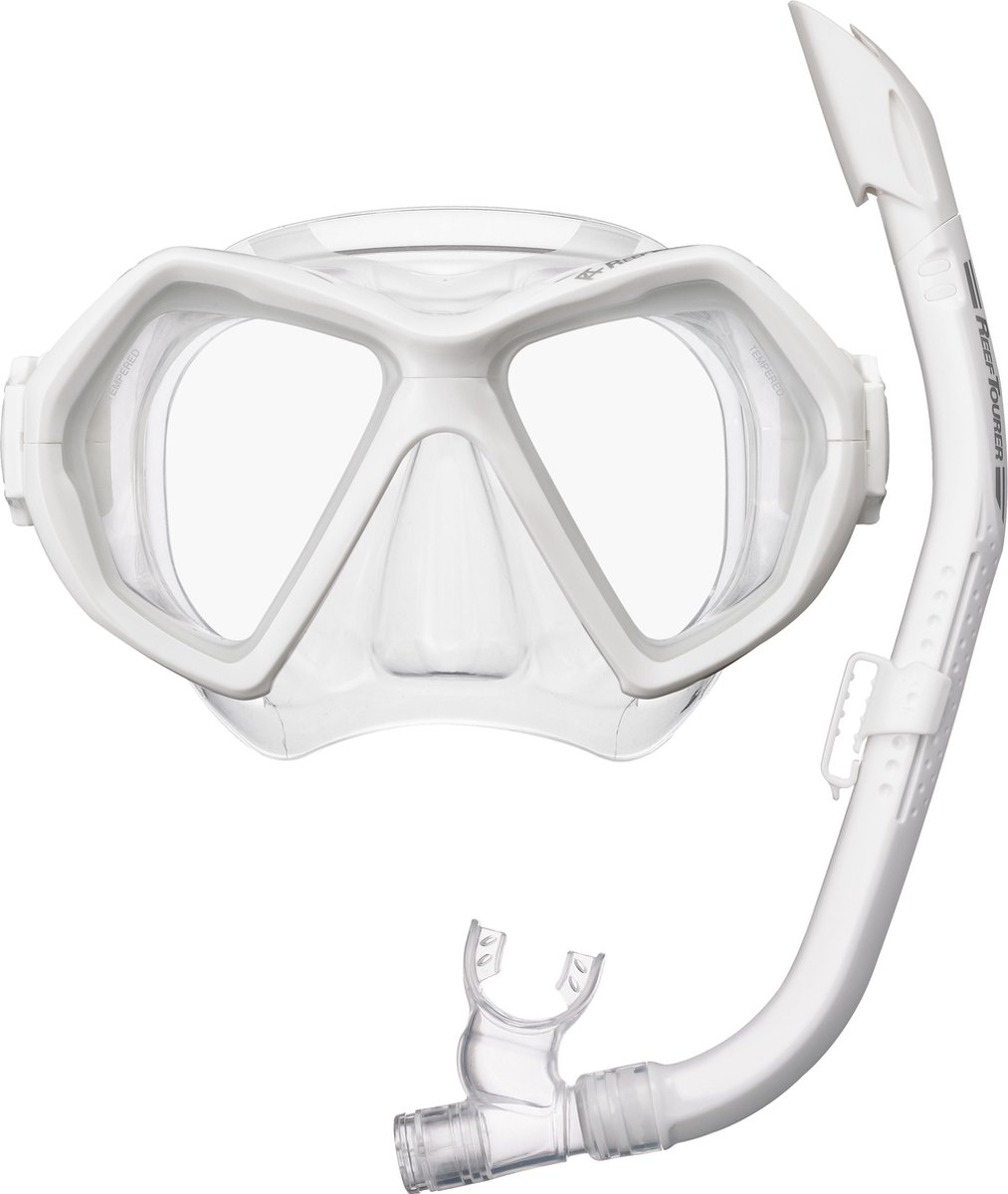 ReefTourer- RC0107- COMBO- Snorkelmasker- Snorkelset - wit - ReefTourer