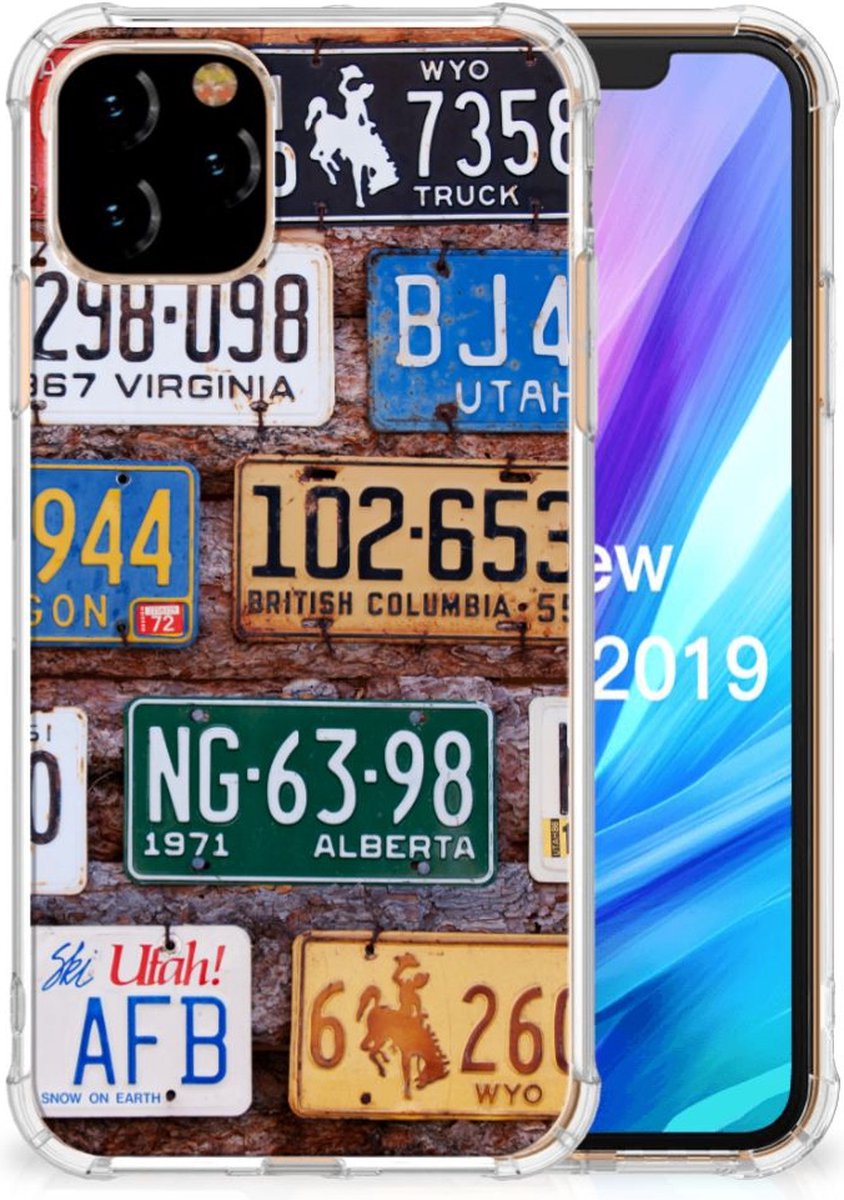 Apple iPhone 11 Pro Anti-shock Hoesje met foto Kentekenplaten