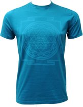 Yoga-T-Shirt "Sri Yantra", men - petrol S Loungewear shirt YOGISTAR