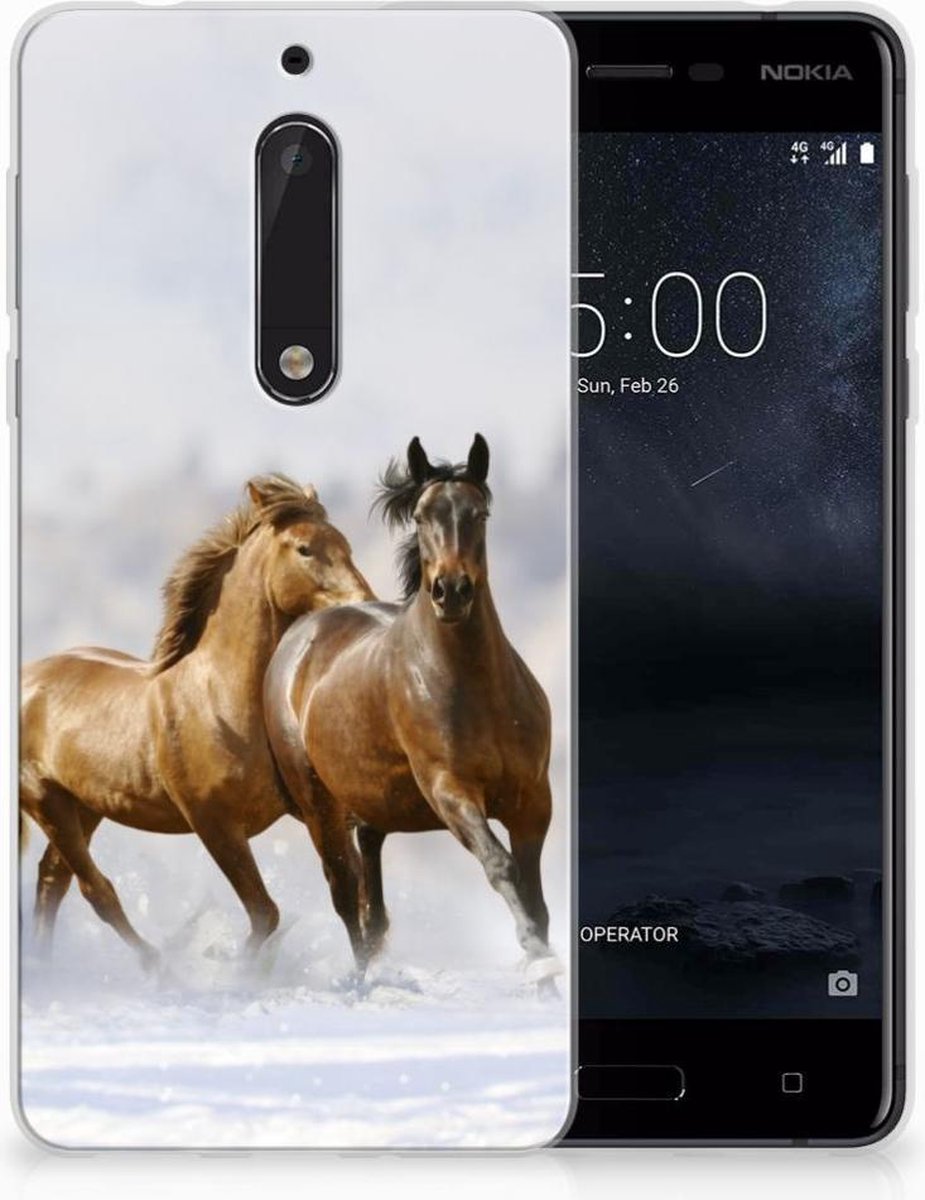 Nokia 5 TPU Hoesje Paarden