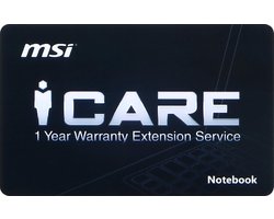 MSI 1 jaar garantieverlenging Notebook