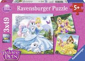 Ravensburger Disney Princess Belle, Assepoester, Rapunzel - Drie puzzels van 49 stukjes
