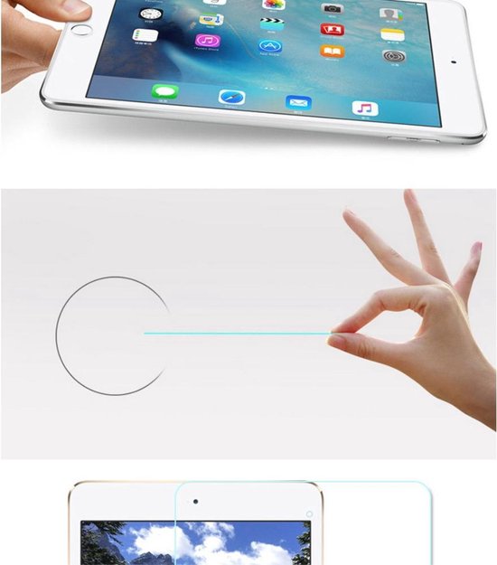 Anti-Blue Ray Tempered Glass 0.3mm Screenprotector voor Apple iPad mini 4 - ITC