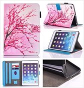 iPad mini 4 - hoes, cover, case - PU leder - TPU - Bloesem - roze