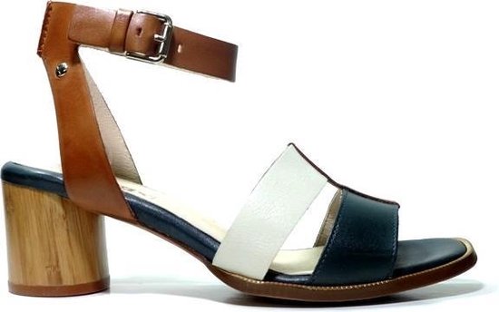 Vierkant: Blokhak; Plateau; Sleehak - G - Pikolinos W6X-1732C1  Cognac/Blauw/Wit | bol.com