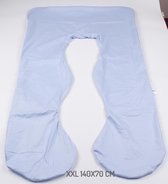 Zwangerschapskussen Hoes XXL 140 cm - Blauw