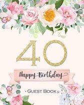 40 Happy Birthday Guestbook