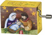 Muziekdoosje kerst kribbe met melodie Stille nacht