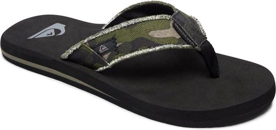 Quiksilver Monkey Abyss Heren Slippers - Green/Brown/Black - Maat 43 - Quiksilver