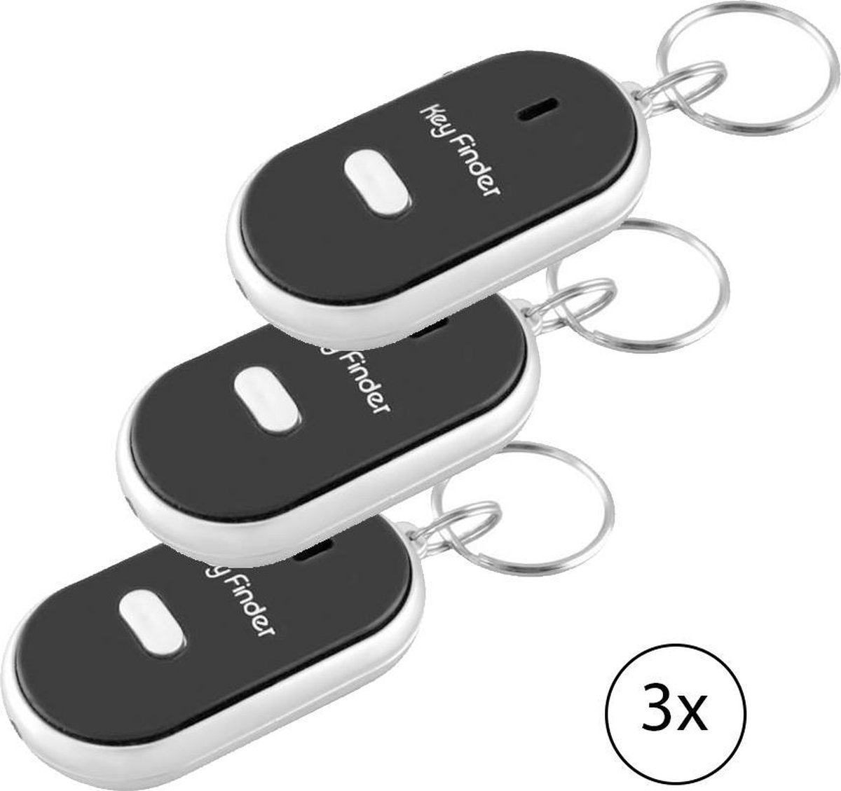 chef twaalf communicatie Sleutelhanger - Key finder - sleutelzoeker / sleutelvinder - set van 3  stuks | bol.com